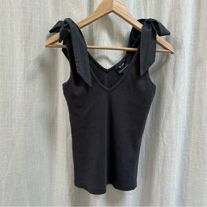 Anthropologie Maeve grey tie tank size XS